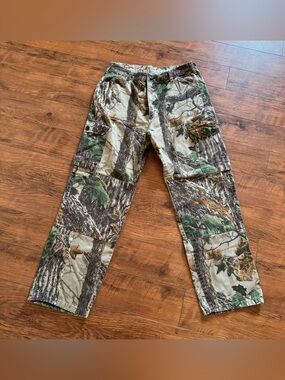 Vintage Realtree Camo Pants Mens 32x30 Hunting Workwear Cargo Straight Leg